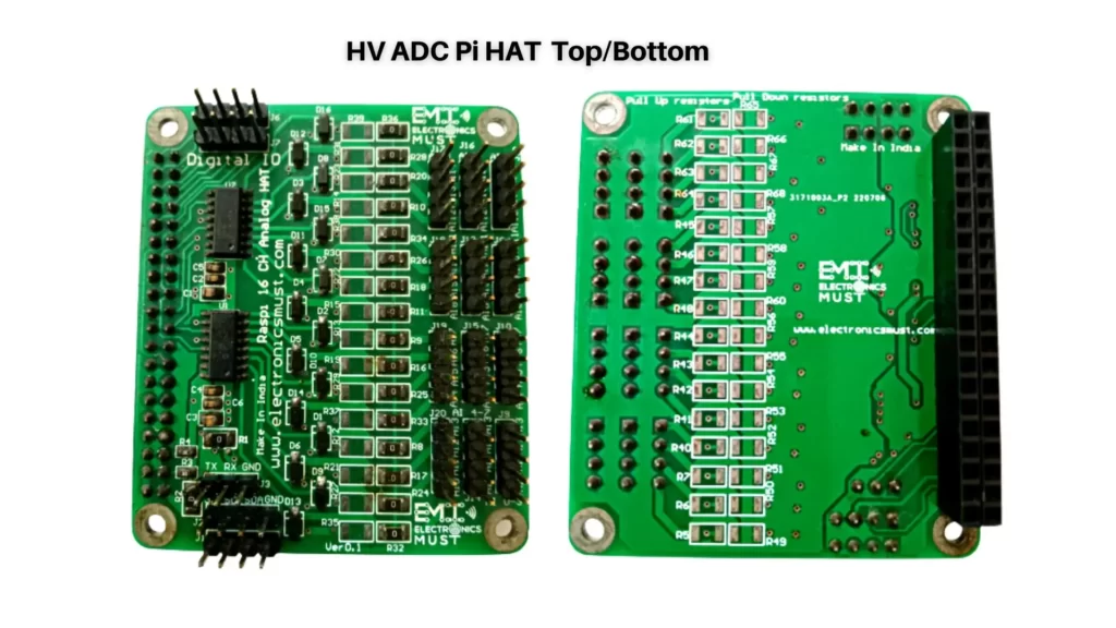 High Voltage ADC Raspberry Pi HAT